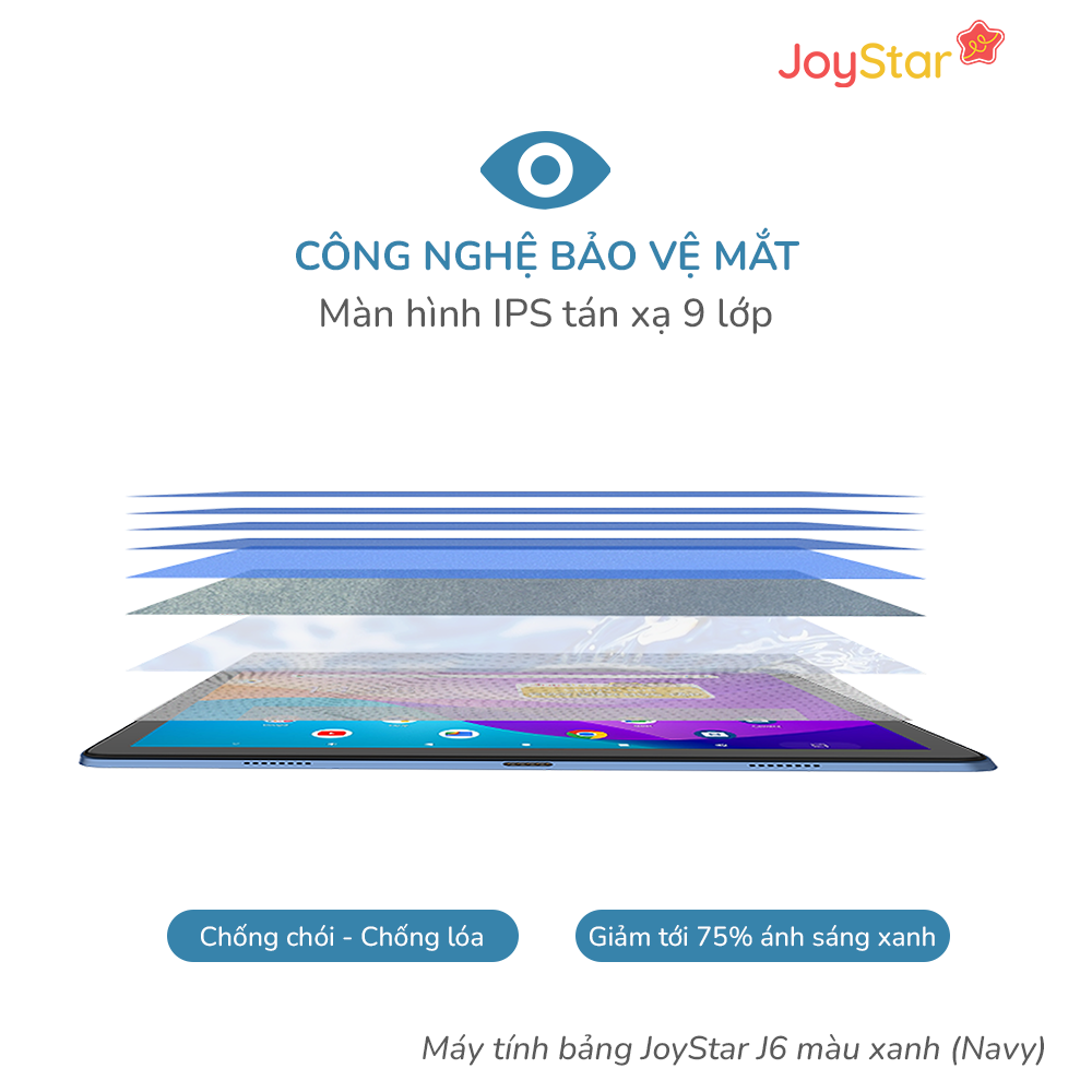 Máy tính bảng JoyStar J6 màu xanh (Navy) – bản tặng App