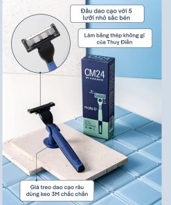 Bộ dao cạo râu CM24 5 lưỡi kèm móc treo