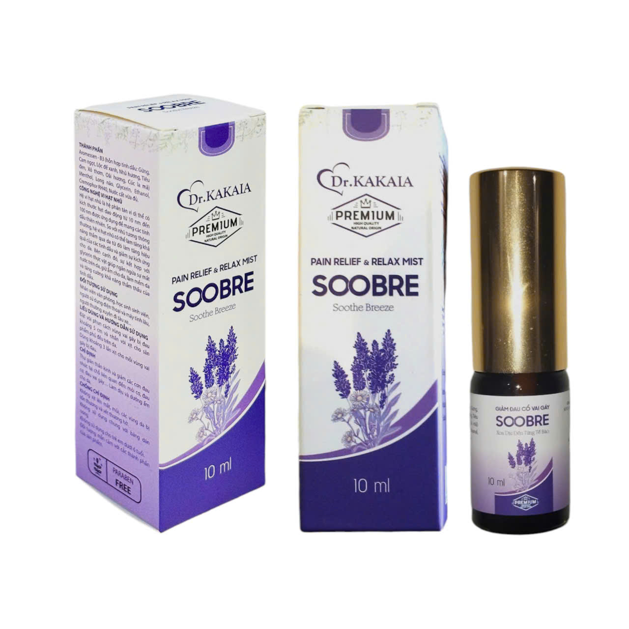 Xịt giảm đau cổ vai gáy Soobre (10ml)