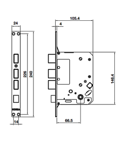 Khóa điện tử Hafele EL7800 PLUS