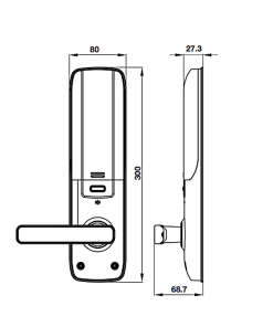 Khóa điện tử Hafele EL7800 PLUS