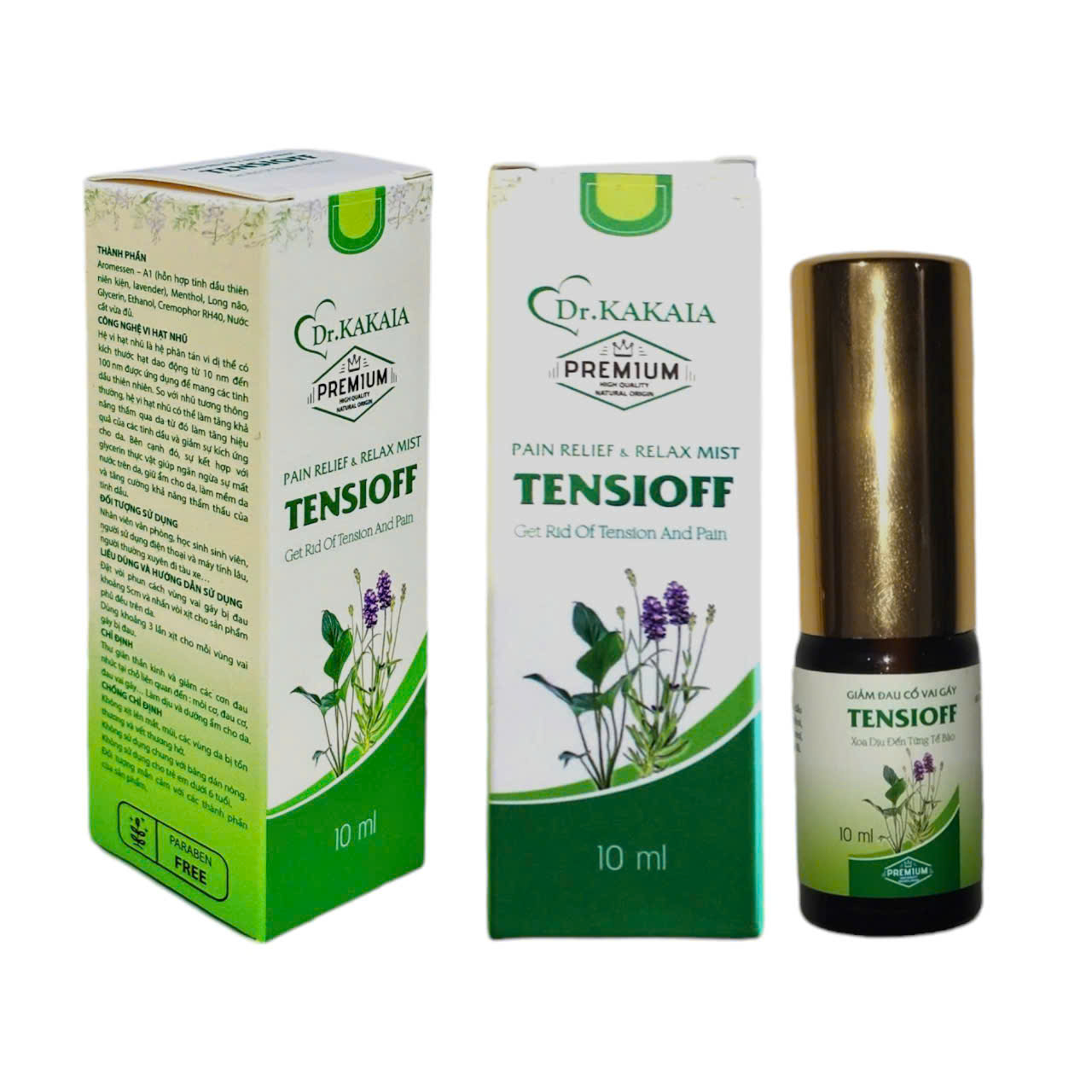 Xịt giảm đau cổ vai gáy Tensioff (10ml)