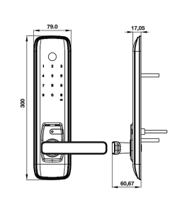 Khóa điện tử Hafele EL7800 PLUS