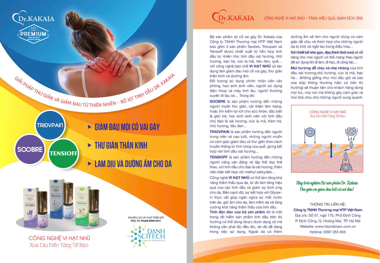 Xịt giảm đau cổ vai gáy Tensioff (10ml)