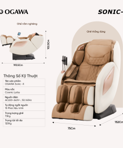 Ghế Massage Smart Sonic X, hiệu Ogawa (OG-5572)-OGAWA Sonic X Massage Chair (OG-5572)