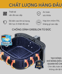 Nồi Chiên Không Dầu BlueStone AFB-5880 5.5 Lít 1700W