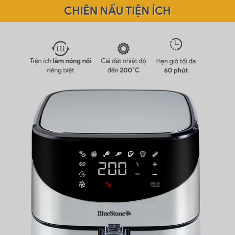 Nồi Chiên Không Dầu BlueStone AFB-5880 5.5 Lít 1700W