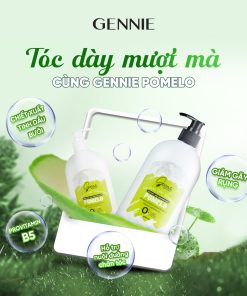 Dầu gội Gennie Natural Care tinh dầu Bưởi dành cho tóc khô và dễ gãy 400ml