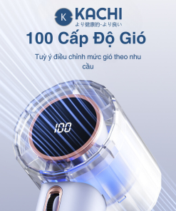 Quạt cầm tay mini Kachi MK400 pin khoẻ 100 cấp độ gió
