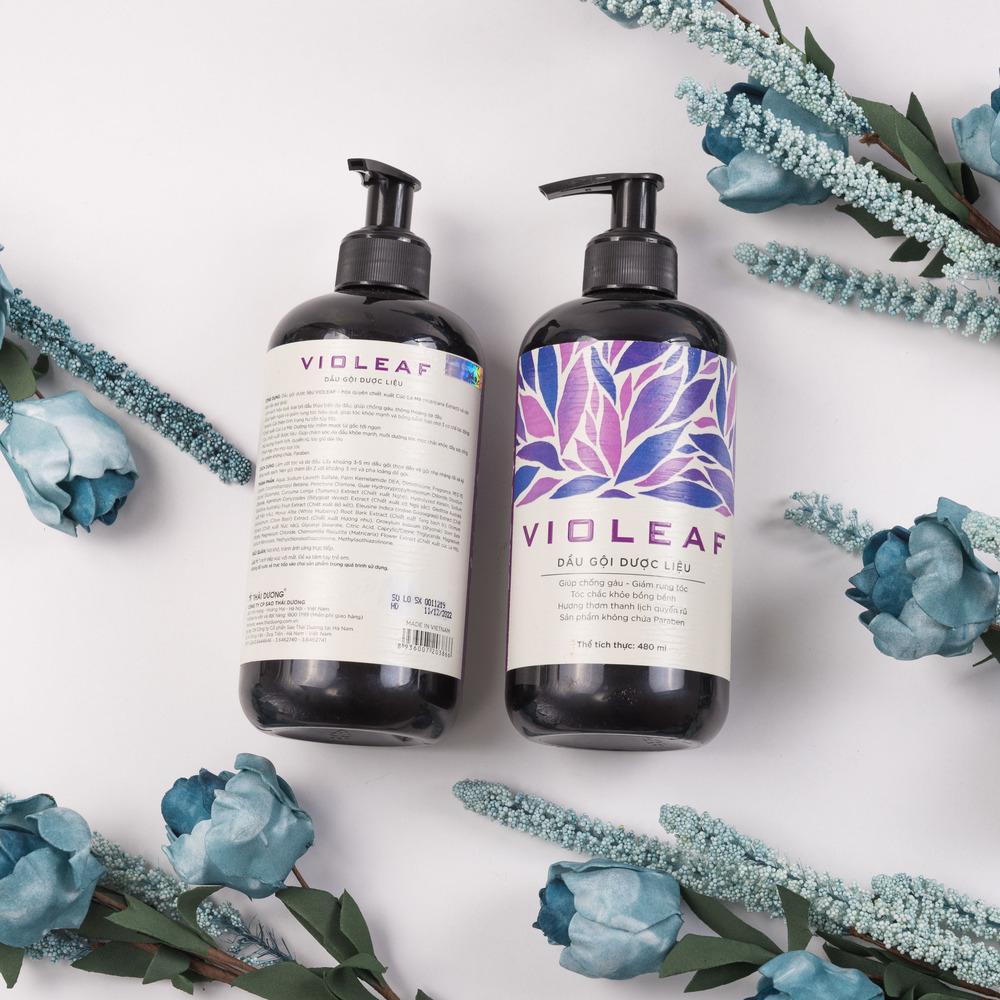 Dầu gội dược liệu Violeaf Sao Thái Dương (chai 480ml)