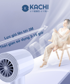 Quạt cầm tay mini Kachi MK400 pin khoẻ 100 cấp độ gió