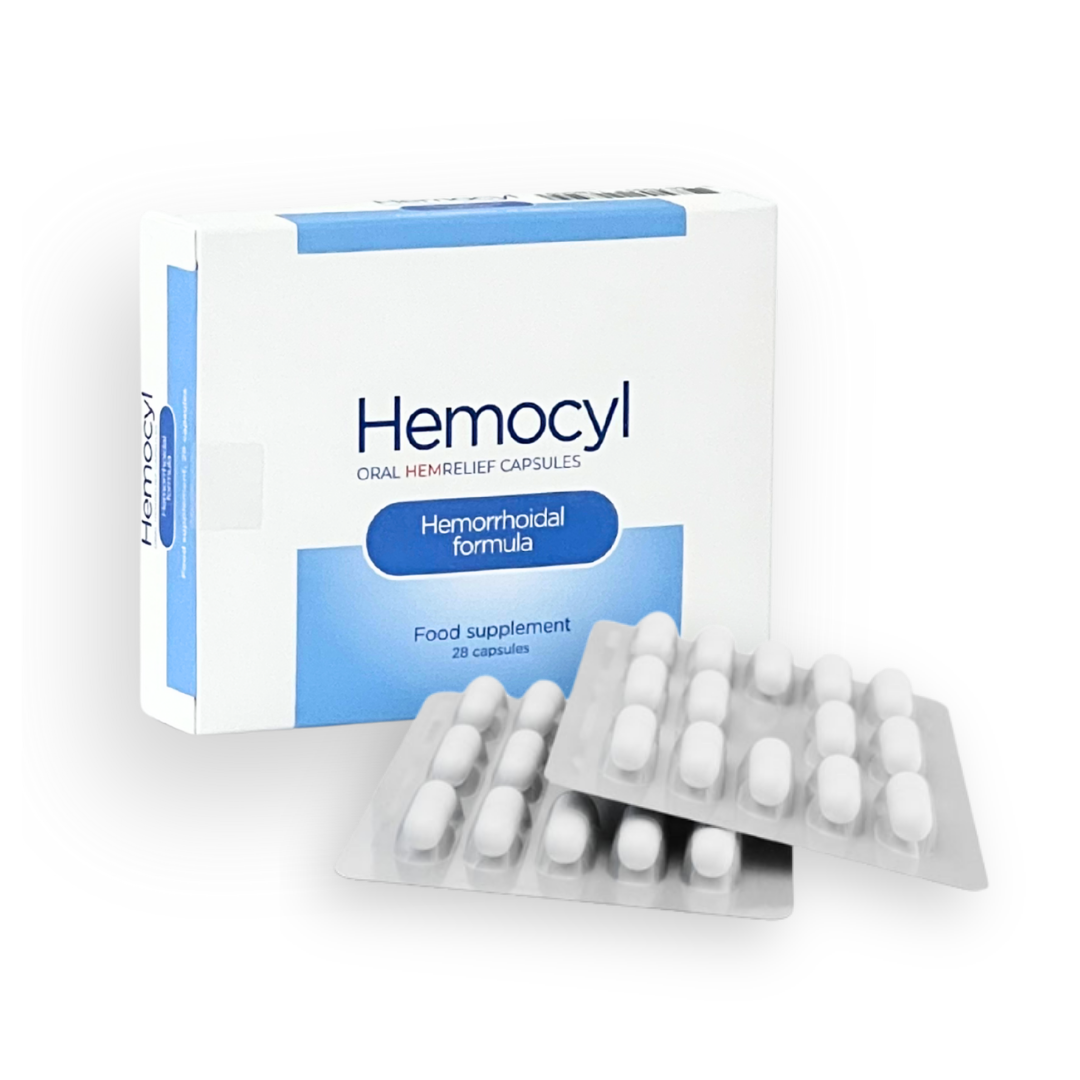 Viên uống Hemocyl – Hỗ trợ cải thiện triệu chứng trĩ: đau rát, ngứa hậu môn, chảy máu (Hộp 28 viên)
