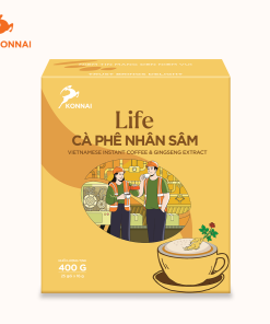 Cà phê hòa tan vị nhân sâm LIFE Konnai Coffee 25 gói/hộp