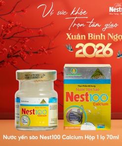 Nước Yến sào Calcium Nest100 – Bổ sung canxi giúp xương chắc khỏe (70ml)