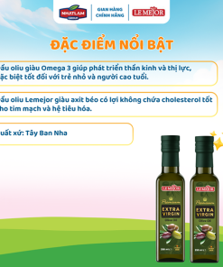 Le Mejor Dầu Oliu Extra Virgin 250ml Nhập Khẩu Từ Tây Ban Nha Giàu Omega 3 & Axit Béo