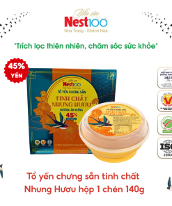 Tổ yến chưng sẵn tinh chất Nhung Hươu hộp 1 chén 140g