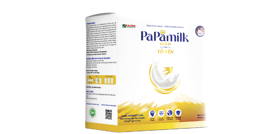 Sữa non tổ yến Papamilk Gold hỗ trợ xương khớp (7góix32g)