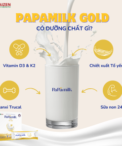 Sữa non tổ yến Papamilk Gold hỗ trợ xương khớp (7góix32g)