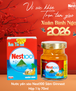 Nước Yến Sâm Ginnest – Có đường (lọ 70ml)