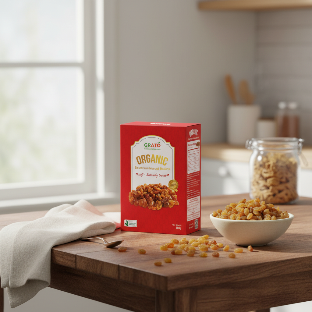 Nho khô Sun Muscat Hữu Cơ GRATO 100g