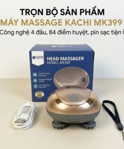 Máy Massage Đầu Không Dây Kachi MK-399 – Giải Pháp Thư Giãn Hiệu Quả Cho Người Bận Rộn