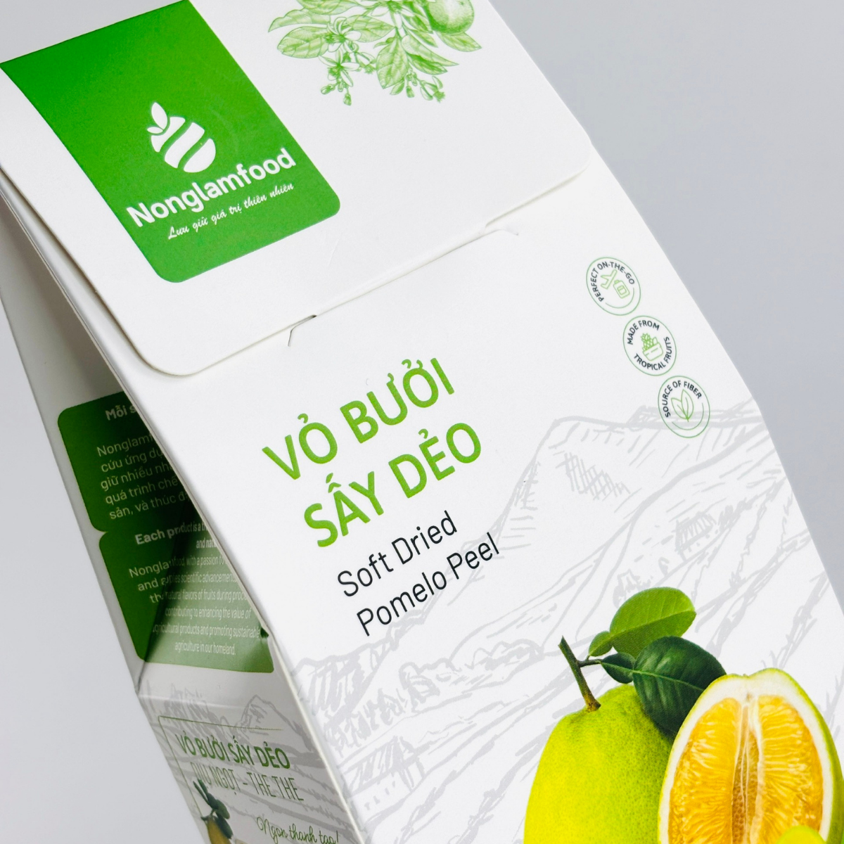 Vỏ bưởi sấy dẻo Nonglamfood (hộp 145g)