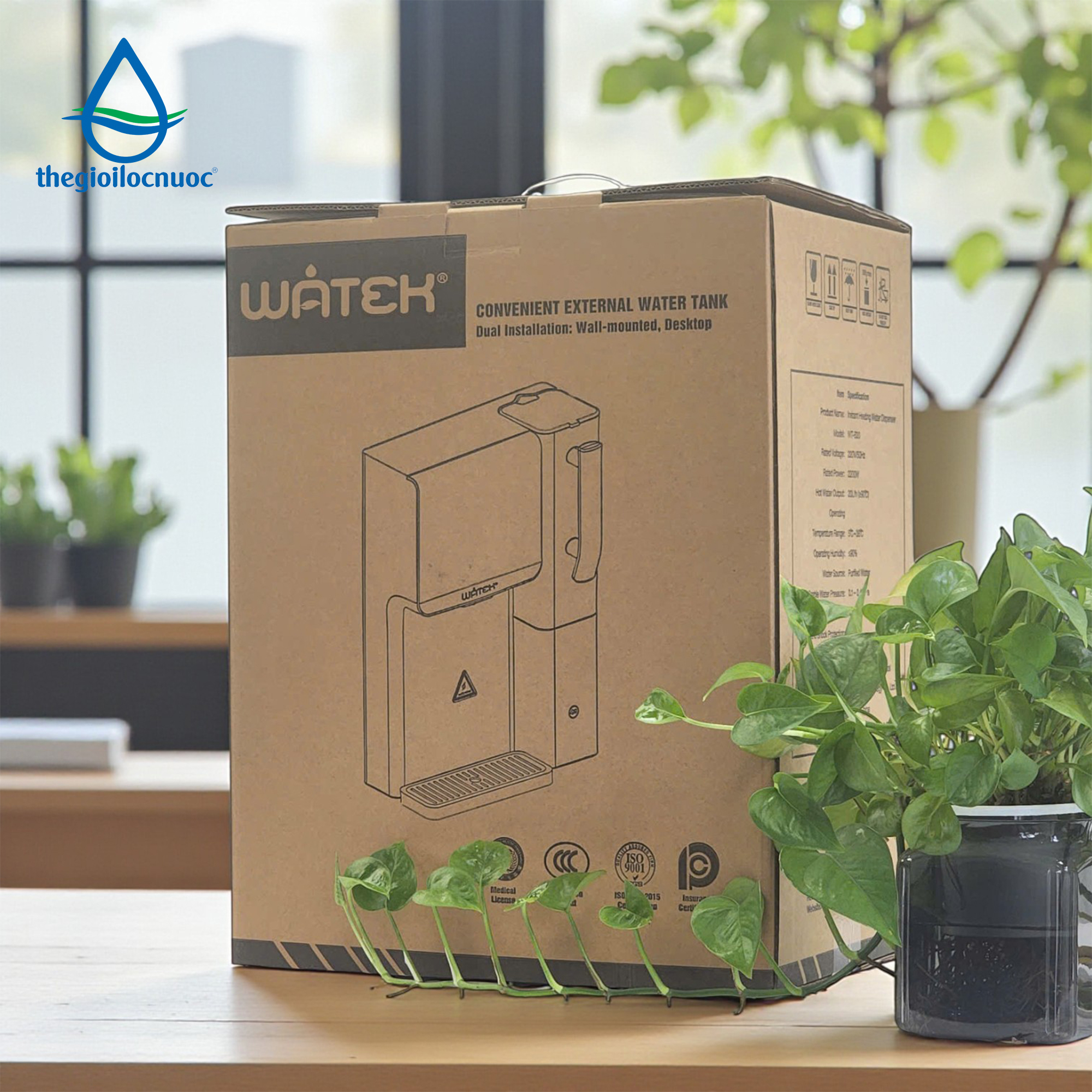 Máy làm nóng nhanh nước uống thông minh Watek, Model: WT-S30