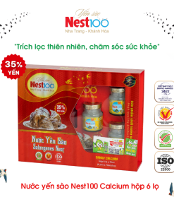 Nước Yến sào Calcium Nest100 – Bổ sung canxi giúp xương chắc khỏe (6 lọ + túi)