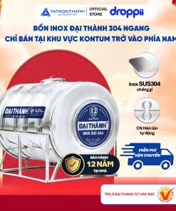Bồn inox Đại Thành 304 ngang 3000l ĐK 1360 (Phân phối từ Kon Tum trở vào khu vực phía Nam)