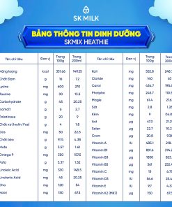 Skmix Heathie – Sữa bột dinh dưỡng phù hợp cho người lớn tuổi (850g)