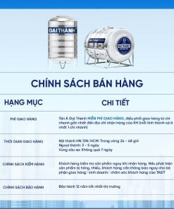 Bồn inox Đại Thành 304 ngang 3000l ĐK 1360 (Phân phối từ Kon Tum trở vào khu vực phía Nam)