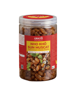 Nho khô Sun Muscat Hữu Cơ GRATO 500g