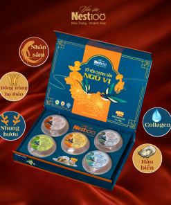 Tổ yến chưng sẵn Ngũ Vị hộp 5 chén (kèm túi)