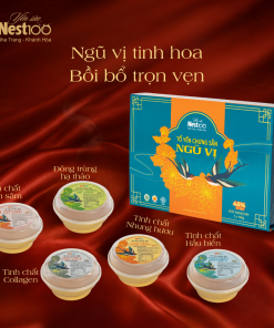 Tổ yến chưng sẵn Ngũ Vị hộp 5 chén (kèm túi)