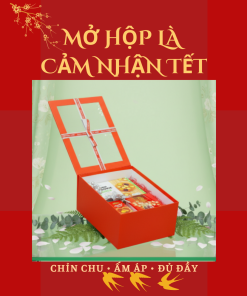 Hộp Quà Khai Trương Cao Cấp Thaoco – Tâm Phúc 6 | Set quà khai lộc đầu năm cho doanh nghiệp và gia đình (kèm túi đẹp)