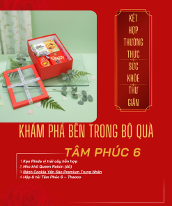 Hộp Quà Khai Trương Cao Cấp Thaoco – Tâm Phúc 6 | Set quà khai lộc đầu năm cho doanh nghiệp và gia đình (kèm túi đẹp)