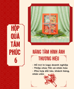 Hộp Quà Khai Trương Cao Cấp Thaoco – Tâm Phúc 6 | Set quà khai lộc đầu năm cho doanh nghiệp và gia đình (kèm túi đẹp)