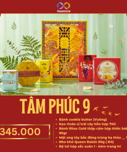 Hộp Quà Khai Trương Cao Cấp Thaoco – Tâm Phúc 9 | Set quà khai lộc đầu năm cho doanh nghiệp và gia đình (kèm túi đẹp)