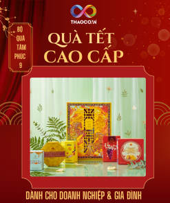 Hộp Quà Khai Trương Cao Cấp Thaoco – Tâm Phúc 9 | Set quà khai lộc đầu năm cho doanh nghiệp và gia đình (kèm túi đẹp)