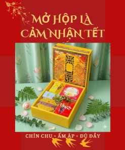 Hộp Quà Khai Trương Cao Cấp Thaoco – Tâm Phúc 9 | Set quà khai lộc đầu năm cho doanh nghiệp và gia đình (kèm túi đẹp)