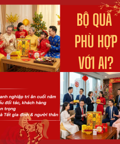 Hộp Quà Khai Trương Cao Cấp Thaoco – Tâm Phúc 9 | Set quà khai lộc đầu năm cho doanh nghiệp và gia đình (kèm túi đẹp)