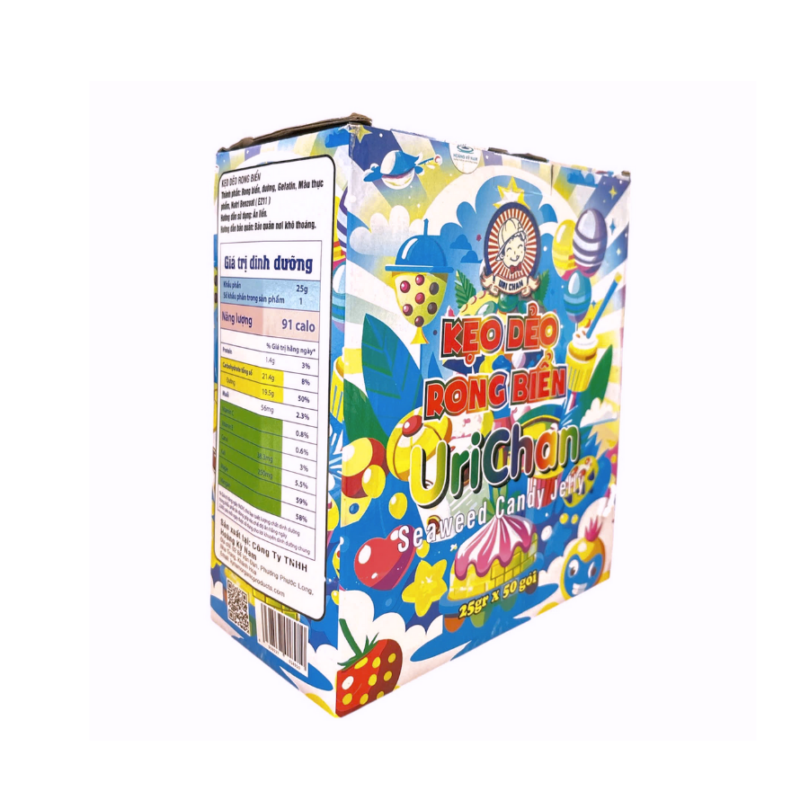 Kẹo Dẻo Rong Biển Urichan (Hộp 50 gói x 25g)