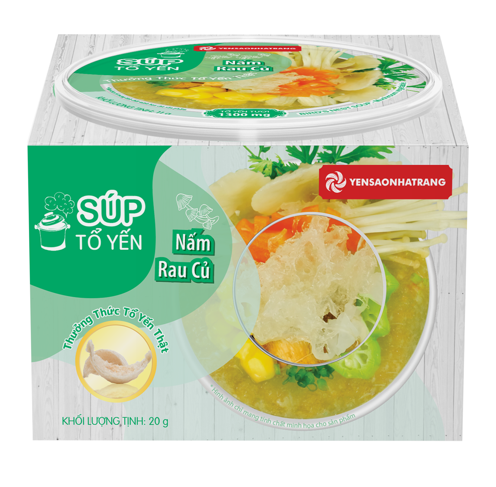 Súp tổ Yến Nấm Rau Củ