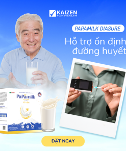 Sữa non tổ yến Papamilk Diasure – Dành cho mẹ bầu & người tiểu đường (7góix32g)