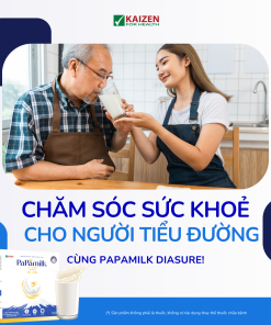 Sữa non tổ yến Papamilk Diasure – Dành cho mẹ bầu & người tiểu đường (7góix32g)