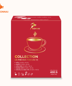Cà phê mix 5 vị (cà phê muối, cà phê sữa dừa, cà phê socola & bạc hà, cà phê sữa, cà phê nhân sâm) Konnai Coffee 25 gói/hộp
