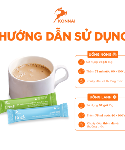 Cà phê mix 5 vị (cà phê muối, cà phê sữa dừa, cà phê socola & bạc hà, cà phê sữa, cà phê nhân sâm) Konnai Coffee 25 gói/hộp