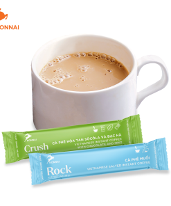 Cà phê mix 5 vị (cà phê muối, cà phê sữa dừa, cà phê socola & bạc hà, cà phê sữa, cà phê nhân sâm) Konnai Coffee 25 gói/hộp