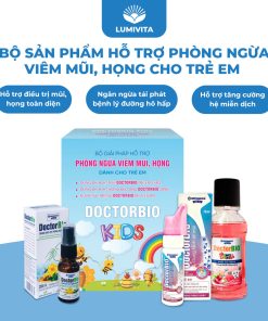 Bộ sản phẩm hỗ trợ phòng ngừa viêm mũi, họng dành cho trẻ em DOCTORBIO KIDS