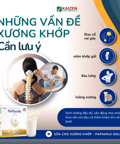 Sữa non tổ yến Papamilk Gold hỗ trợ xương khớp (24gói x 32g)